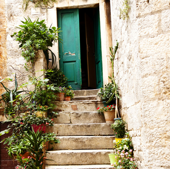 Dans les rues de Trogir, Croatie